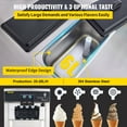 thumbnail image 2 of SHENGJINSH Commercial Soft Ice Cream Machine, 3 Flavors Ice Cream Maker, 2200W Serve Yogurt Maker, 5.3 to 7.4 Gal/H, 2 of 11