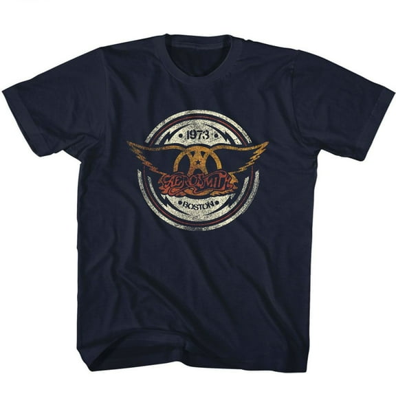 Aerosmith Boston 1973 Kids T Shirt - Navy, 2T