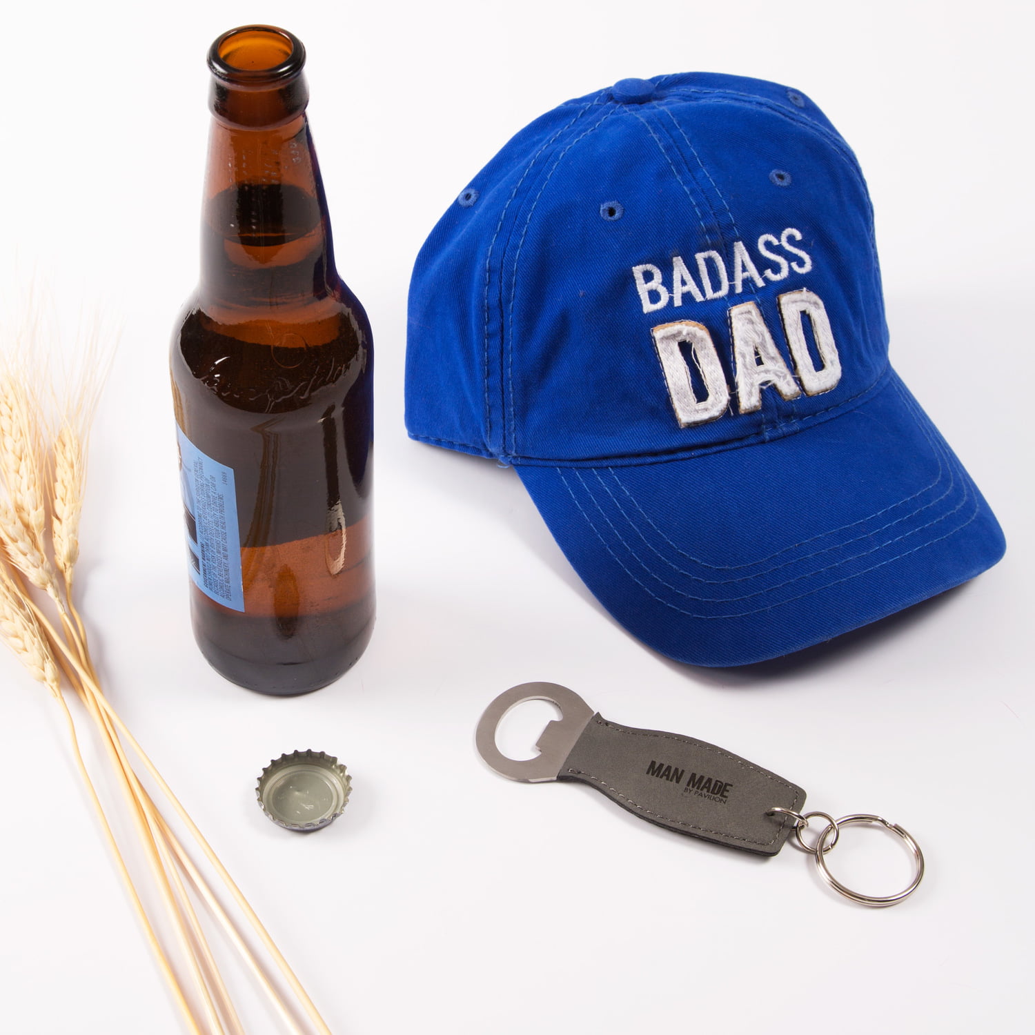 " LOVE YOU DAD "  Keychain Bottle Opener  MAN MADE BY PAVILION Stainless Steel 