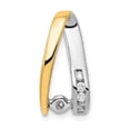 thumbnail image 2 of Finest Gold 14K Two-tone Peg Set Slide Mounting Pendant, 2 of 3
