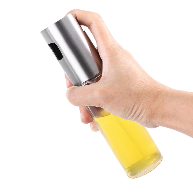 unbranded 2Ud Aceitera Spray De Vidrio Y Acero Inoxidable Para Vaporizar Y Vinagres
