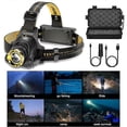 thumbnail image 2 of Led Headlamp Rechargeable Headlight 300LM Powerful Headlamp for Camping Hiking Fishing, 2 of 5