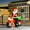 B-Red, variant on Topcobe 7FT Christmas Inflatable Santa in Chimney Up and Down, Blow Up Decoration with Built-in LED Lights for Indoor Party, Holiday Decoration for Indoor Outdoor