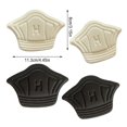 thumbnail image 3 of Qarigey Cojín para el talón del pie, adhesivo ajustable, antideslizante, Protector antifricción, insertos deportivos para el cuidado de los pies, Accesorios de calzado H Delgado/Negro Qarigey AP010540-04, 3 of 6