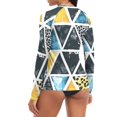 thumbnail image 5 of joogoo Womens UPF 50+ Sun Shirts Geometric Leopard Stripes Long Sleeve UV Protection Rash Guard Tops XS, 5 of 7