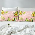 thumbnail image 4 of Erosebridal Kawaii Avocado Sheet Set Full, Cartoon Leaf Plant Bedding Sets Full Size, Romantic Decor, 4pcs, 4 of 7