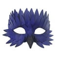 thumbnail image 2 of Máscara de pájaro cómoda de usar, cubrebocas, máscara de mascarada para escenario, graduación, cumpleaños azul, 2 of 8