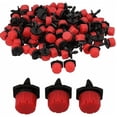 thumbnail image 1 of 400 goteros de riego ajustables, sistema de riego por goteo automático de 1/4 pulgadas, microaspersores para plantas, invernaderos, jardín (verde), 1 of 5