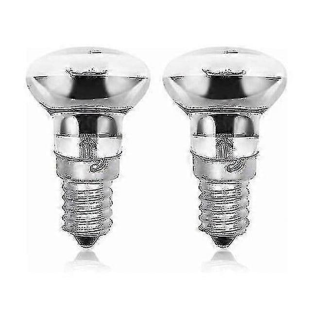 R39 E14 40w Lava Lamp Bulbs, Edison Screw Ses Reflector Small Lava Lamp Bulbs, Warm White 2800k R39 Dimmable (2 Pack) Fo