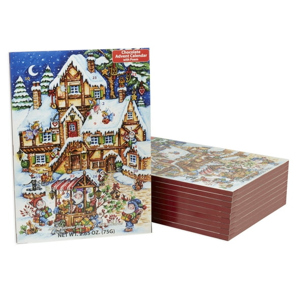 Christmas Market Chocolate Advent Calendars (Countdown to Christmas 10 Pack)