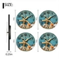 thumbnail image 2 of Battery Operated Analog Wall Clocks Non-Ticking Silent Modern Clock Decorative for Home,Office-Starfish, And Fishing Nets On Blue Wooden Background(16inch), 2 of 4