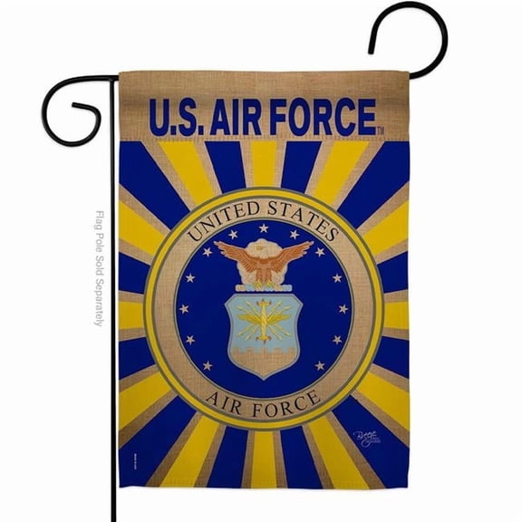 G158395-BO 13 x 18.5 in. Air Force Garden Flag with Armed Forces Double-Sided Decorative Vertical Flags House Decoration Banner Yard Gift