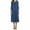 Navy, variant on Spencer Plus Size Women's Casual Basic Comfy 3/4 Sleeve Round Neck Loose Fit A-line and Flare Midi Long Maxi Dress Tunic Swing Skater Dress