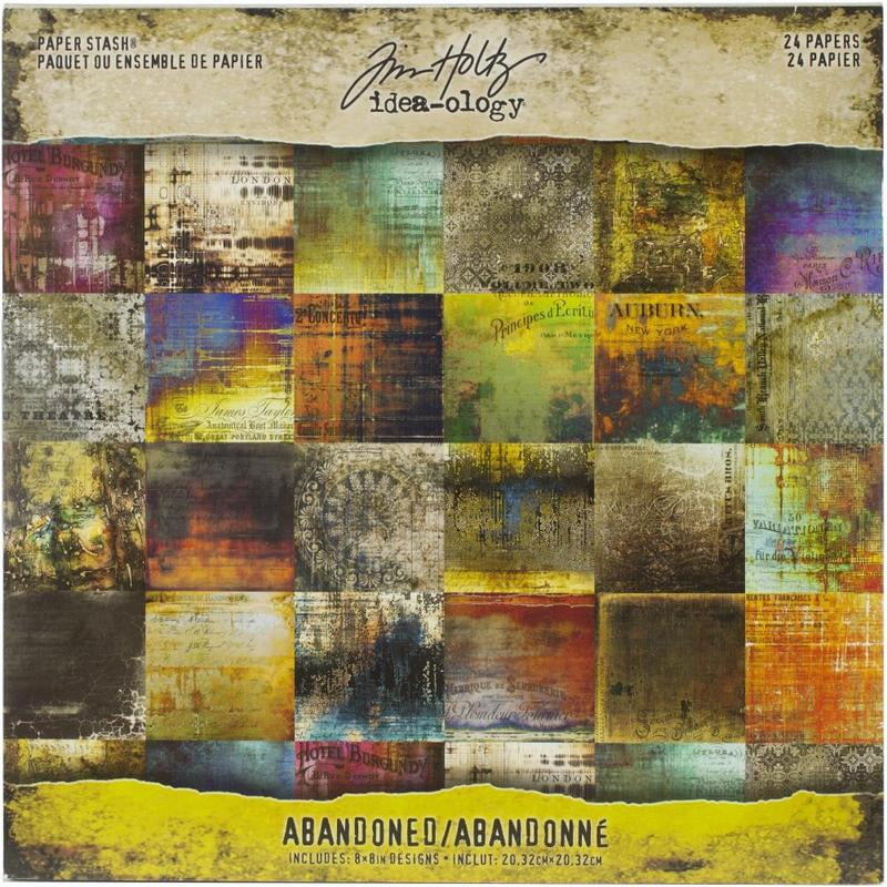 Tim Holtz Idea-ology Paper Stash 8x8 Abandoned