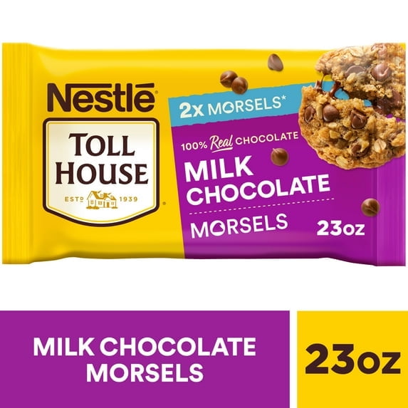 Nestle Toll House Milk Chocolate Regular Baking Chips, 23 oz Bag pack of 1