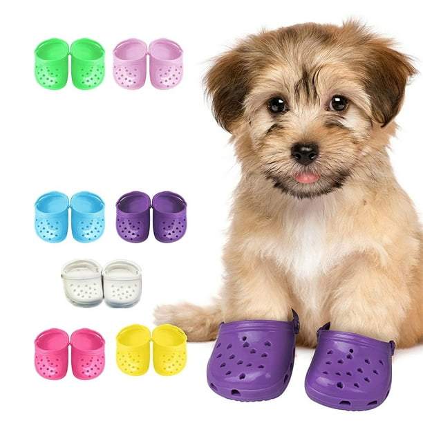 CABINAHOME Dog Shoes Pet Shoes for Hot Pavement Summer Breathable Dog Shoes  Breathable Sandals for Small Dogs Holey Shoes for Small Dogs Indoor &  Outdoor Wear 