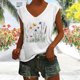 thumbnail image 4 of Camisetas Casuales de Manga Corta Gradiente Impreso Cuello Redondo Superior, Camiseta de Moda de Poliéster para las Mujeres, Lavado a Mano Verano Primavera, 4 of 4