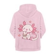 thumbnail image 6 of DISNIMO Axolotl Hoodies for Girls Flower Hoodie Kids Zip Up Hoodies Girls 6-7 Hoodie Sweatshirt Kid Girl Sweatshirts Hoodies Boys Zip Hooded Jacket Childrens Hoodie Jackets Animal Hoodie Girls, 6 of 7