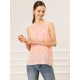 thumbnail image 3 of Allegra K Blusa Top Sin Mangas Cuello Alto Estampado De Corazones Para Mujer Rojo S, 3 of 6