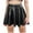 Black, variant on ZACPNCV Girls Metallic Skater Skirt Sparkly Shiny Flared Pleated A-Line Mini Skort Black 11-12 Years