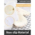 thumbnail image 4 of FEOYA Kitchen Oven Mitts Silicone Oven Mitten Round Potholder 4 pcs Heat-Resistant 500℉ Non-Slip Cotton Oven Gloves for Baking Cooking Grilling, 4 of 5