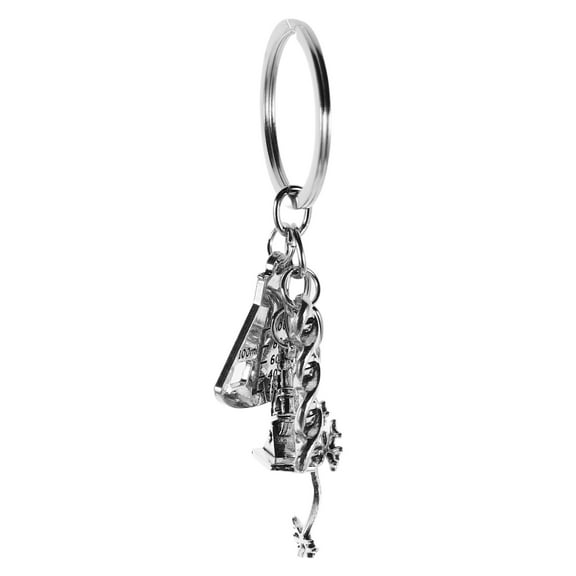 KAKOWELY Biochemistry Keychain 1Set Silver For Science Lovers And Biology Students
