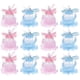 thumbnail image 1 of 24 cajas de dulces con forma de botella de leche y encaje de oso para decoración de bodas., 1 of 5