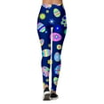 thumbnail image 4 of Rovga Leggings For Women Ladies' Easter Color Match Bunny Egg Print Tight Low Rise Leggings Fashion Sweatpants M, 4 of 5