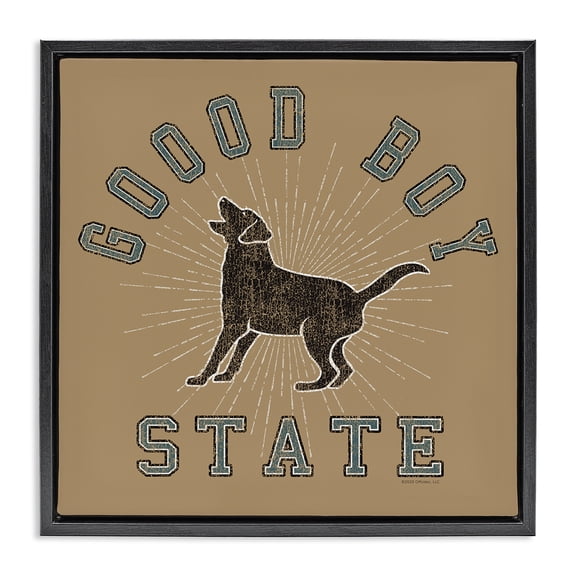 Stupell Industries Farmhouse Black Floating Frame Canvas Art, 18 x 18, by Spirit Animals/Life Is High
