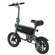 GOTRAX S2 14 Folding Adult Electric Bike, 250W, 15.5 mph Max Speed LED Display, Black