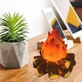 thumbnail image 1 of Boreal Craft LED Resin Wood Log Flame Effect Decorative Scene Prop Battery Operated Night Light Modern Minimalist Lamp For Home Décor Fireplace Christmas Decorations Big Ornament Colorful Ornament Set, 1 of 5