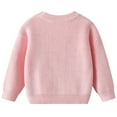 thumbnail image 3 of RUTAYY Girls Knit Sweater Long Sleeve Hand Embroidered Floral Pullover Top Soft Comfortable Casual Daily Wear 0-8 Years Relaxed Stylish Undershirt, 3 of 8