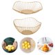 thumbnail image 3 of unbranded 2Ud Cestas De Hierro Dorado Para Cocina Y Almacenamiento Con Decorativo Duradero, 3 of 8