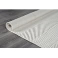 thumbnail image 4 of Beverly Rug Modern Geometric Luxury Micro Loop Indoor Area Rug 3301-White 5x7, 4 of 9
