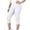 White, variant on Yievot Womens Plus Size Capri Pants Ribbed Knit Stretch Leggings Elastic Waist Workout Yoga Pant Summer Casual Pull On Capris