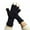 Black, variant on harmtty Winter Gloves Unisex Half-finger Thermal Gloves Soft Fleece Elastic Wrist Anti-slip Windproof Extended Wrist Ideal for Winter Weather Writing Typing 1 Black