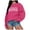 Red, variant on New Women's Printed Round Neck Pullover Street Long Sleeve Pullover Hoodie Crop Sweater Boys Pullover Set Cold Weather Hoodies Women Fall Jacket Women Warm Fitness Hoodie Women Extra Long Sweatshirts