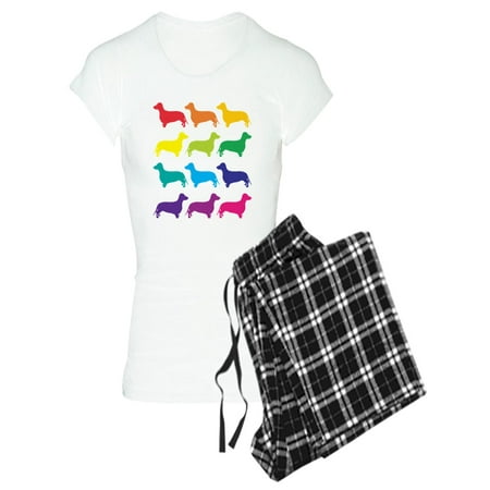 

CafePress - Rainbow Dachshunds - Women s Light Pajamas