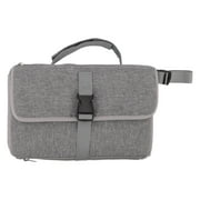 LaMaz Diaper Pad Baby Changing Mat Mommy Bag with Handle Strap Foldable Detachable Travel Changing Pad Grey