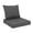 DarkGray, variant on Outdoor Chair Cushions for Patio Furniture Set of 19x19 Inch for Waterproof Fade Resistant Replacement Cushions with Removable Cover for Seat Yard Garden Deck,White