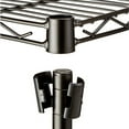 thumbnail image 5 of 24" x 14" x 33" Kitchen Shelves, SEGMART Rustproof 3-Shelf Shelving Unit with Adjustable Height, Heavy Duty Wire Storage Shelf for Living Room, Office, Garage, Outdoor Grill Area, Backyard, Q0536, 5 of 8