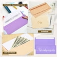 thumbnail image 6 of Uxcell 100 Pack Dark Purple #10 Business Envelopes, Colored Self Seal Letter Size, 6 of 6