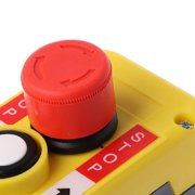 Hoist Crane Pendant Control Station Electric ON/Off Hoist Control Switch Emergency Stop Push Button Switch Easy to Use
