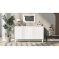 thumbnail image 7 of Four - door wavy pattern sideboard with easy - to - assemble feature for home use gives storage, 7 of 7