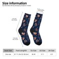 thumbnail image 2 of Balery Autumn Leaves With Blue Calcetas Largas con Estampado para Hombre y Mujer – Suaves y Transpirables, Talla Única (US 5-11), 2 of 6