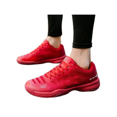 

Lacyhop Unisex Jogging Non-Slip Sport Shoe Lightweight Lace Up Trainers Comfort Floral Sneaker Red 6