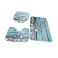 thumbnail image 4 of Bathroom Rug Set Toilet Seat Cover Comfort Door Stepping Mat for Floor Shower Ba B, 4 of 8