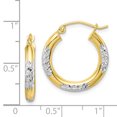 thumbnail image 2 of 10k Yellow Gold 3mm Hoop Earrings Round, 2 of 6