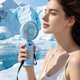 thumbnail image 4 of Portable Handheld Fan Rechargeable Mini Fan With Digital Display 3 Speed Small Fan For Travel Office Outdoor, 4 of 5