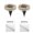 Yellow 2pcs, variant on KGJQ 2Pcs Solar Mosaic Disc Lights Waterproof Pathway Lights Outdoor LED Garden Stake Lights Auto On/Off Solar Powered Lamps for Yard Lawn Driveway